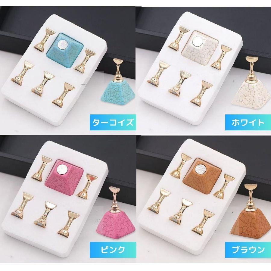 ネイルチップスタンド 大理石風 ネイルアート チップスタンド ネイル