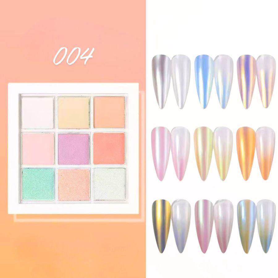 グラデーションパウダー 9色 パウダーパレット ネイルパウダー ジェル