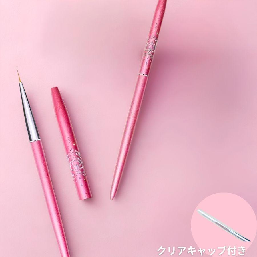 ネイルブラシ 3本セット キャップ付き ジェルネイル ネイル筆 ジェル