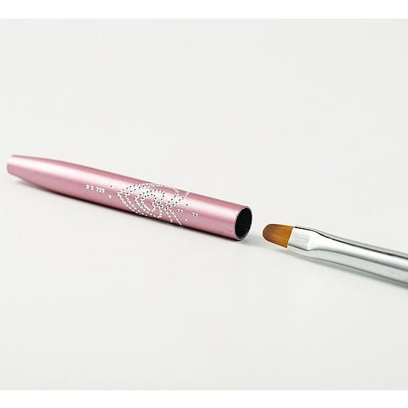 ネイル筆 ネイルブラシ キャップ付き ジェルネイル カラージェル 筆