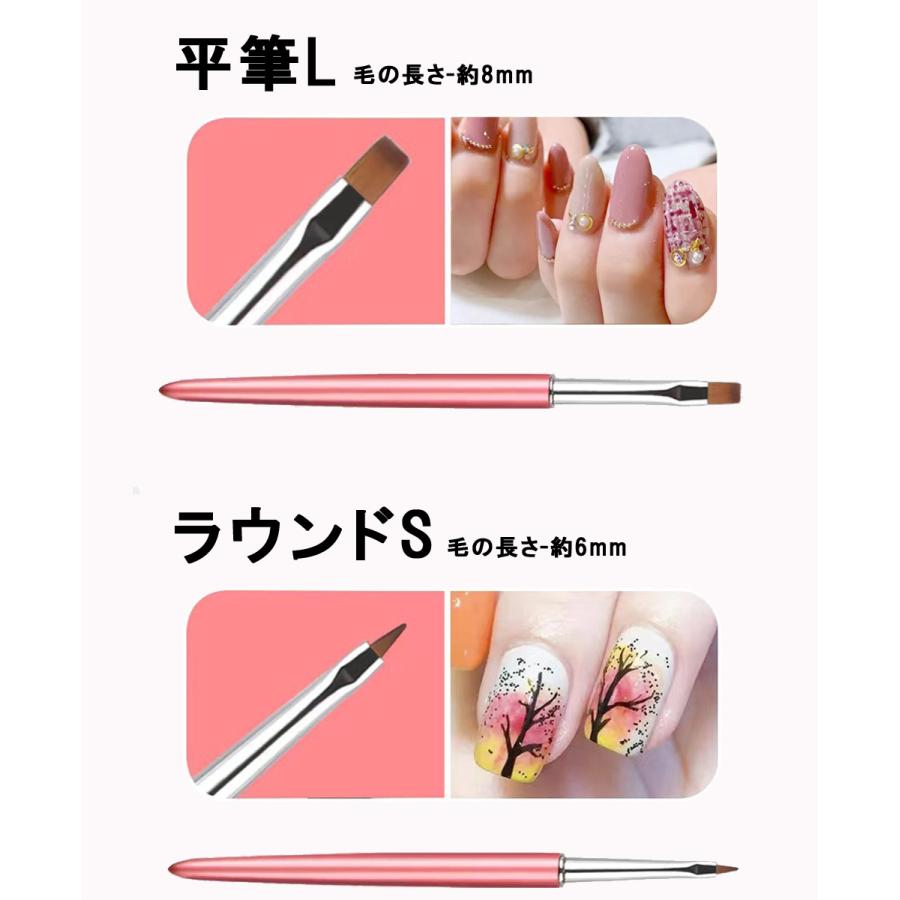 ネイル筆 ネイルブラシ キャップ付き ジェルネイル カラージェル ネイル筆 ネイルブラシ キャップ付き ジェルネイル カラージェル