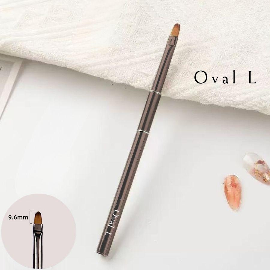 ネイルブラシ ネイル筆 キャップ付き 選べる9種 ジェルネイル カラー