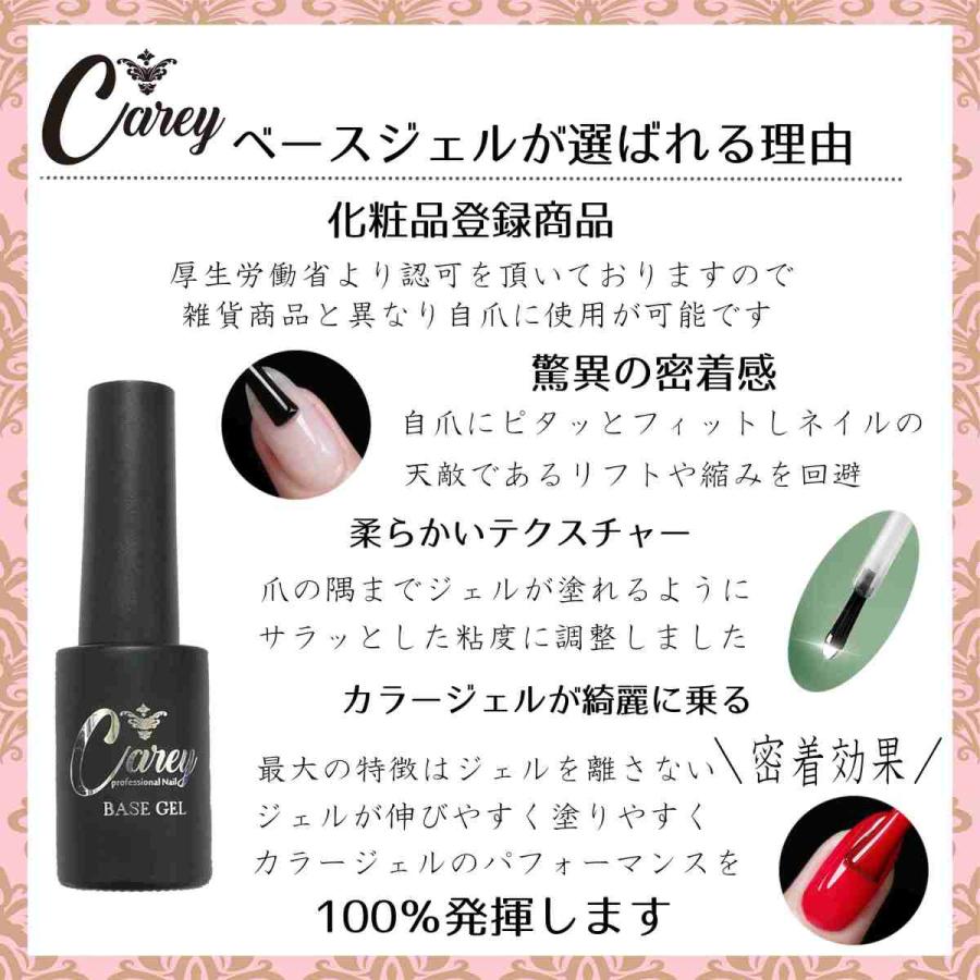 ベースジェル 拭取不要 ベースコート ジェルネイル  セルフネイル カラージェル ノンワイプ  　｜nail-city｜02