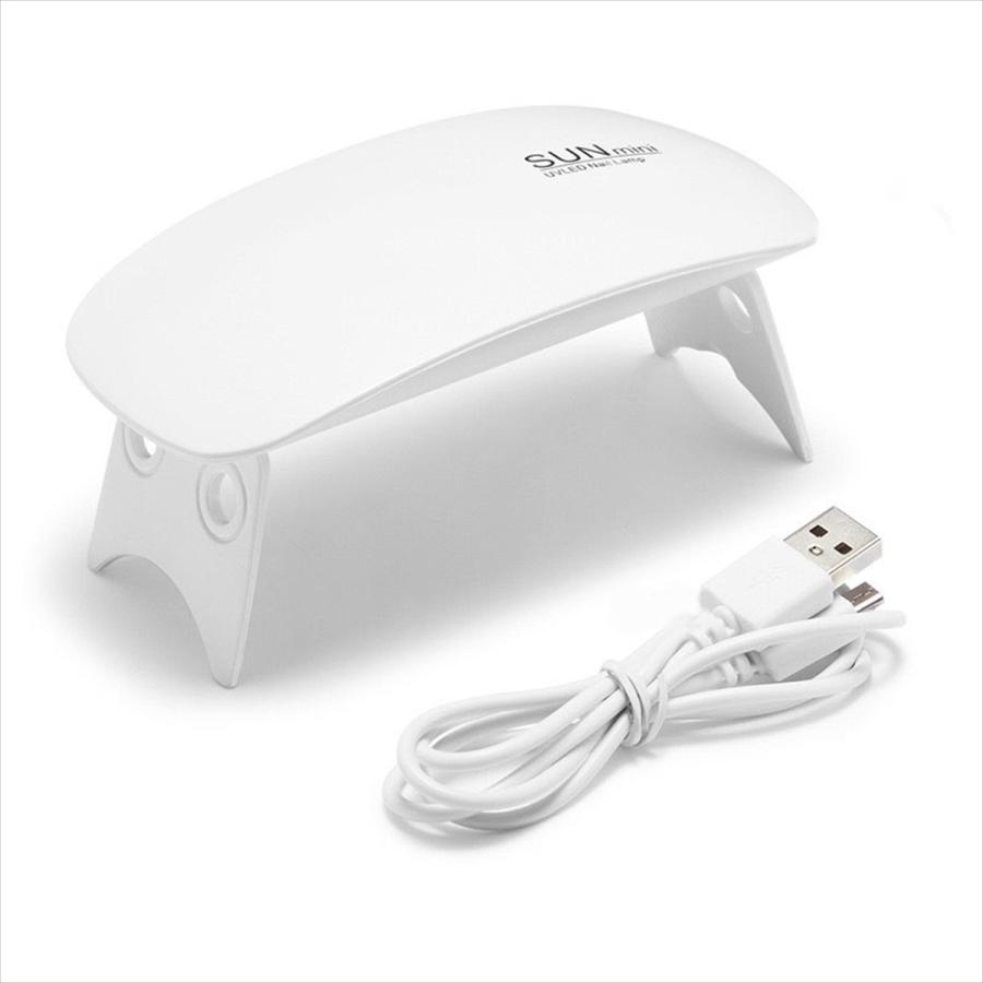 折りたためる UV LED レジン ジェルネイル ライト 2段階 タイマー付