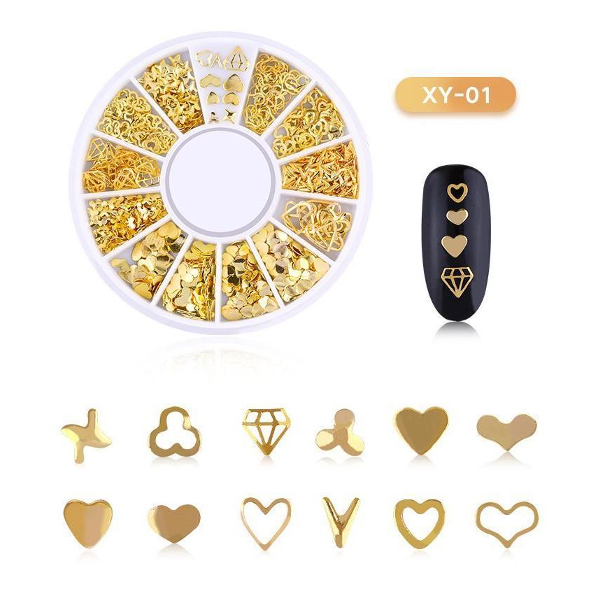 メタルパーツ ネイルパーツ ケース付 ハンドメイド ジェルネイル