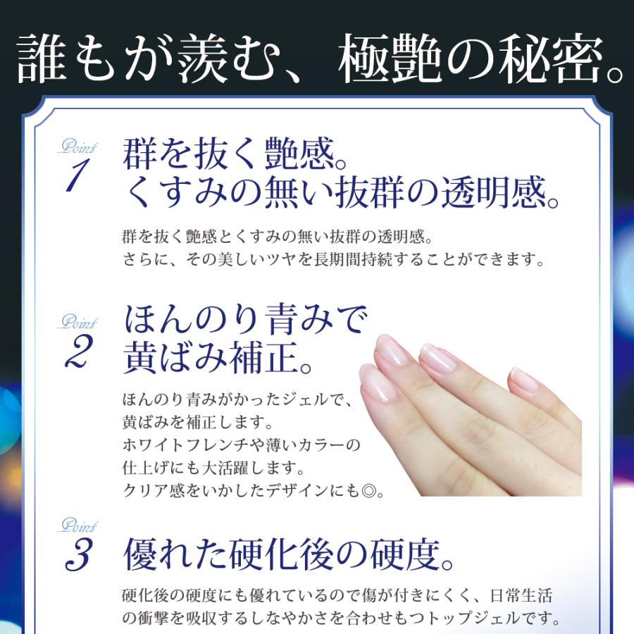トップジェル トップコート ソークオフトップジェル 極艶 15ml カラー
