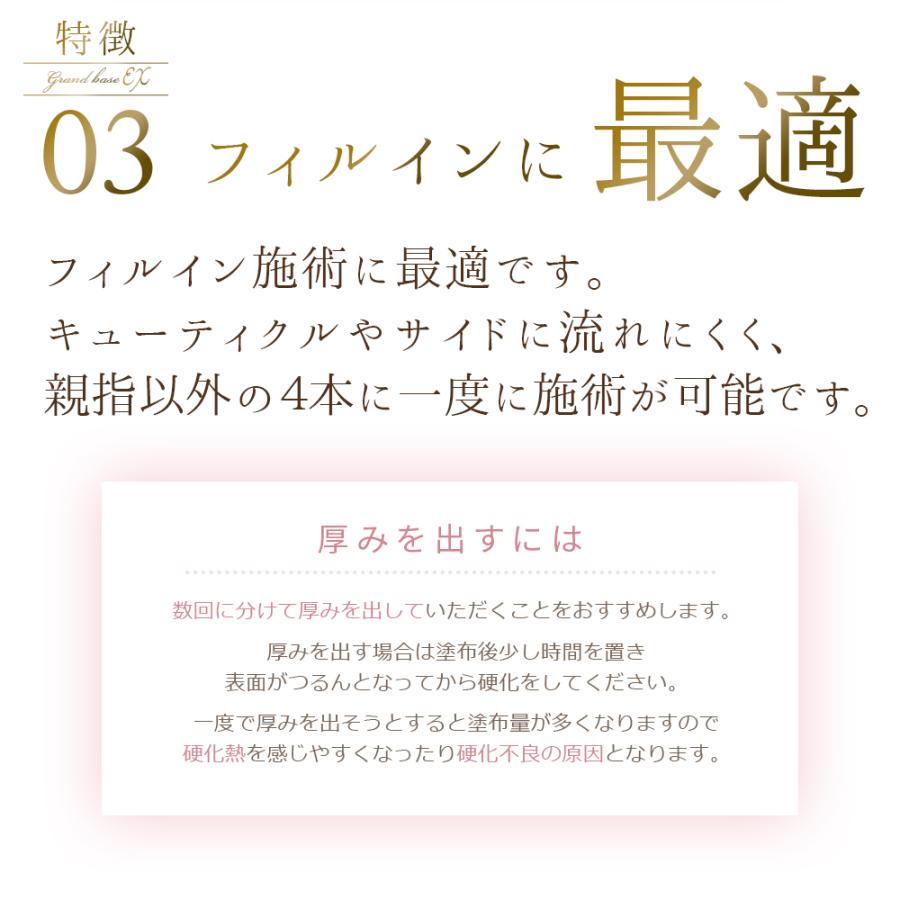 フィルイン 高品質サロン向け ベースジェル グランベース ポリッシュ