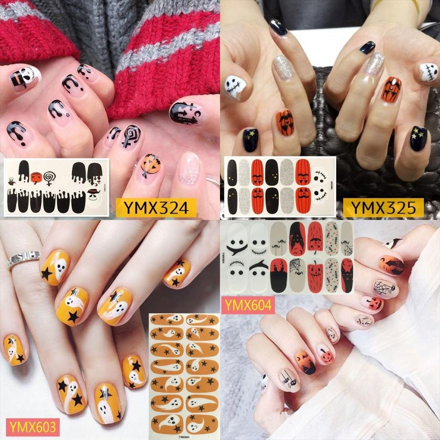 カタログギフトも ハロウィン 3d ネイルシール ジェルネイル カラージェル ジェルネイルカラー ネイルセット ネイルキット ハロウィーン ネイルラップ ネイルラップシール Fundaterapia Com