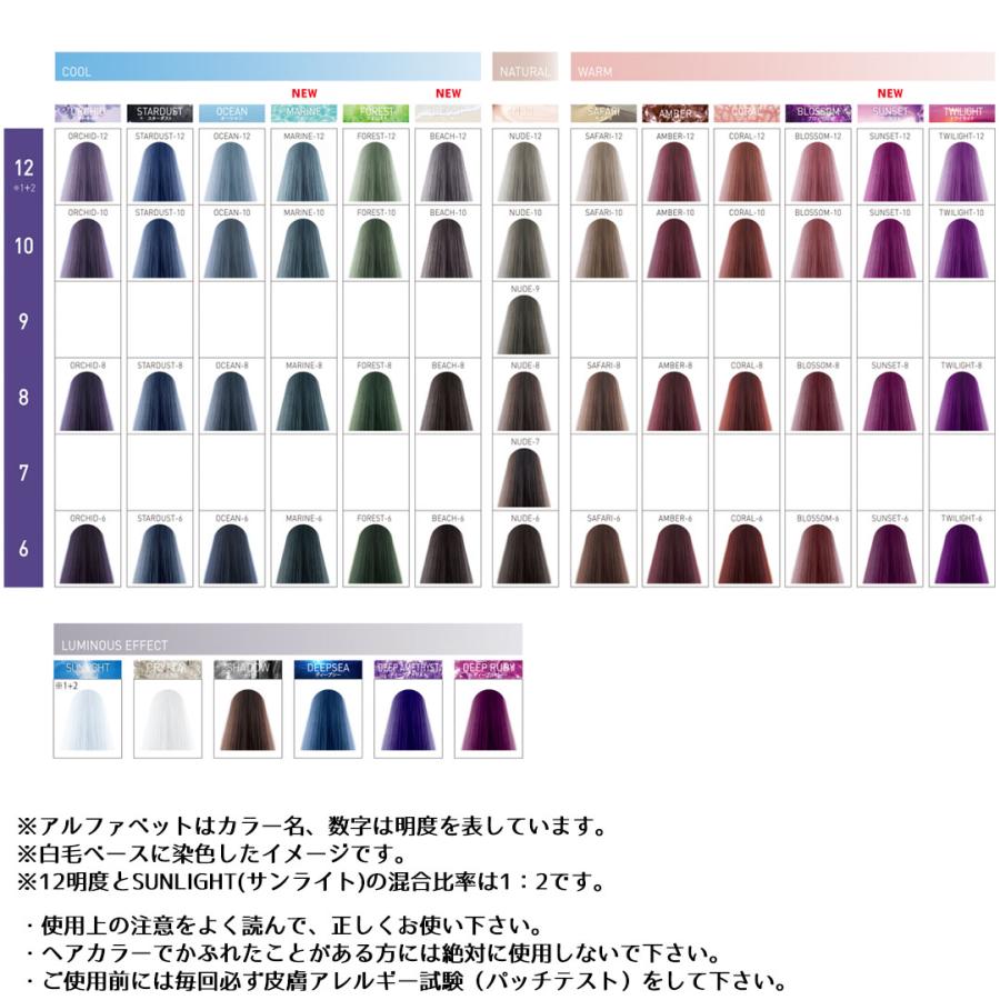 ウエラ ILUMINA COLOR（旧パッケージ） ウエラ ILUMINA COLOR（旧パッケージ） お名前 シール