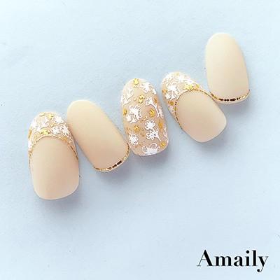 在庫一掃 即納 メール便無料 アメイリー ネイルシール No 3 25 プチフラワー 白 ジェルネイル 貼るだけ E スタジオネイル 通販 Yahoo ショッピング