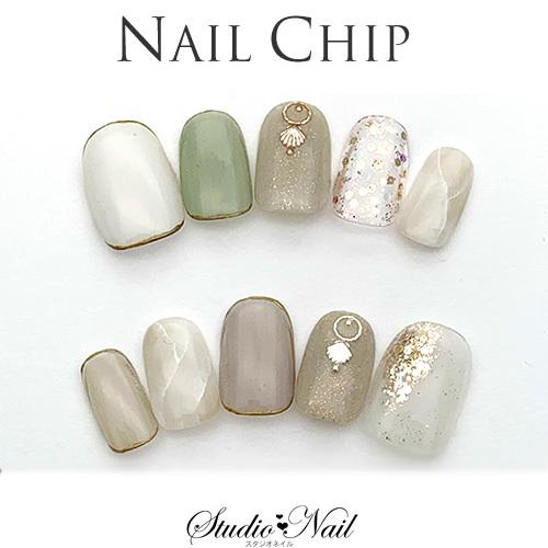 即納 メール便送料無料 ネイルチップ ショート ジェルネイルチップ 大理石ネイル くすみグリーン 囲みネイル ラウンドs 10枚入り E スタジオネイル 通販 Yahoo ショッピング