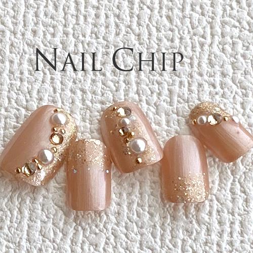 特別価格 即納 メール便送料無料 ジェルコーティング付き ネイルチップ ベリーショート 短い ピンクベージュパール ネイルチップ 12枚入り O スタジオネイル 通販 Yahoo ショッピング