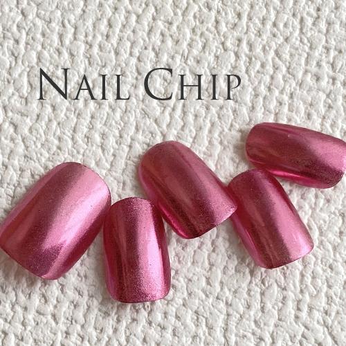 即納 メール便送料無料 短い ちびつけ爪 ジェルネイルチップ ローズピンク ミラーネイル ラウンドs O スタジオネイル 通販 Yahoo ショッピング