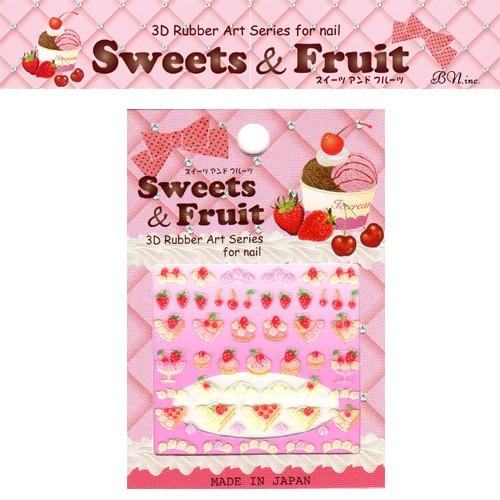 在庫一掃 最終値下げ Sfj 3 Sweets Fruit 3drubberartseries スイーツ フルーツシール フルーツケーキ 日本製 ネイルシール Sfj 3 スタジオネイル 通販 Yahoo ショッピング