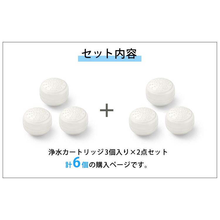 ウォータークチュール 2点セット 浄水シャワー用 浄水カートリッジ3個