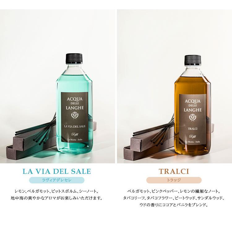 特典付：専用スティック アクアデレランゲ ルームフレグランス リフィル 500mL ACQUA DELLE LANGHE 詰替え用 ニシカワ(SIB) 海外×の画像