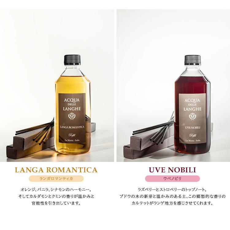 特典付：専用スティック アクアデレランゲ ルームフレグランス リフィル 500mL ACQUA DELLE LANGHE 詰替え用 ニシカワ(SIB) 海外×の画像