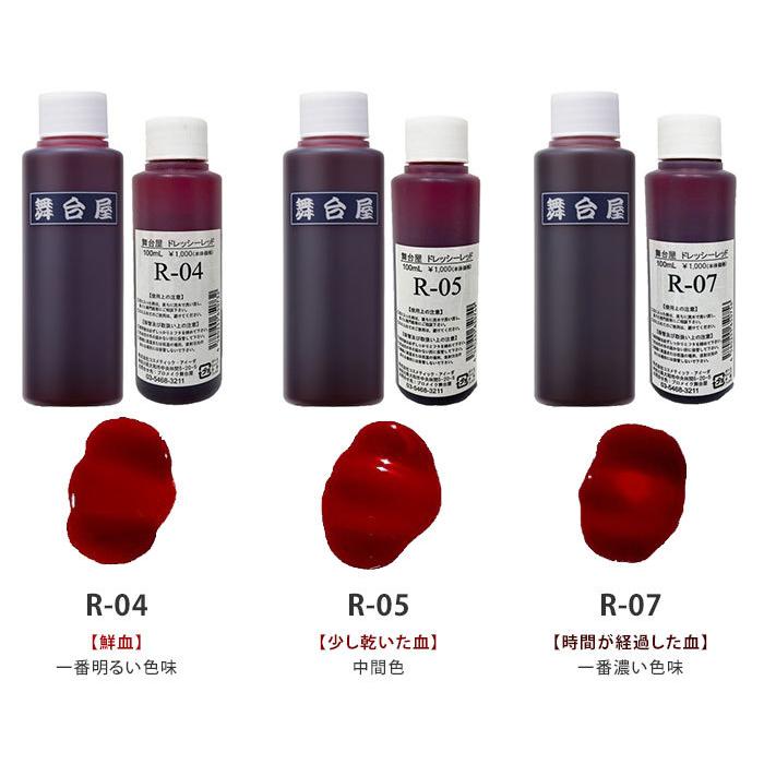 選べる5個セット 舞台屋 ドレッシーレッド 100ml AIDA アイーダ 血糊