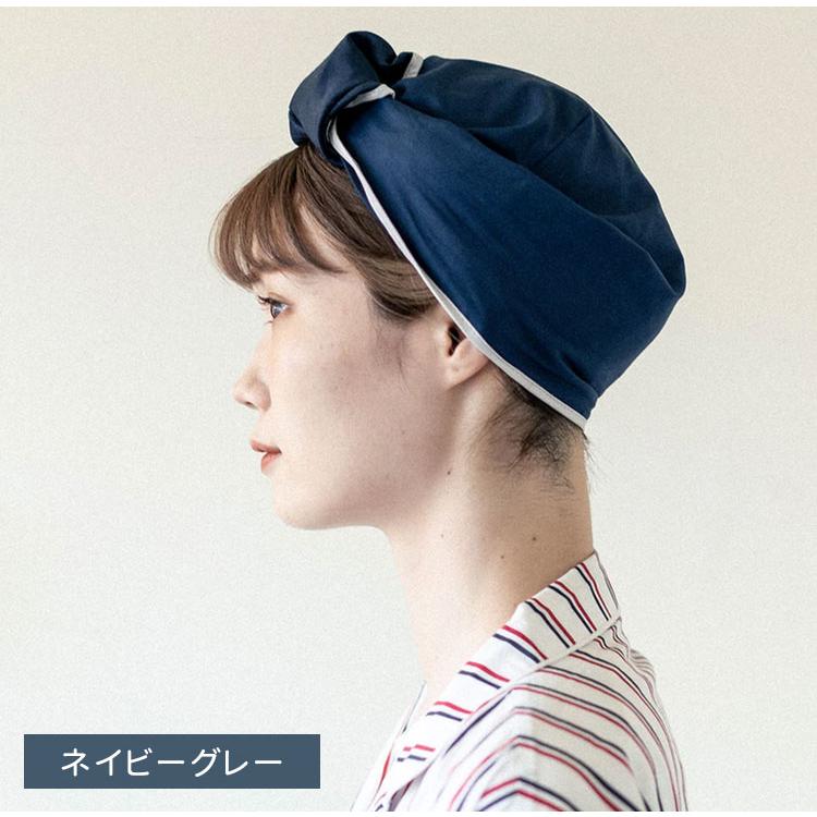 ITSUKI HAIR CREPERIE GINGHAM PLAIN ナイトキャップ ヘアークレープ