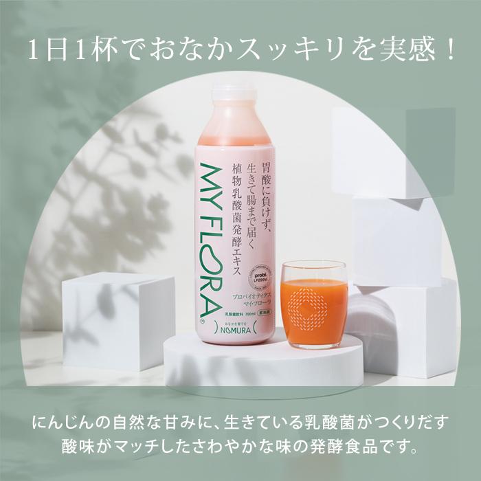 6本セット 野村乳業 プロバイオティクス マイ・フローラ 700ml マイ