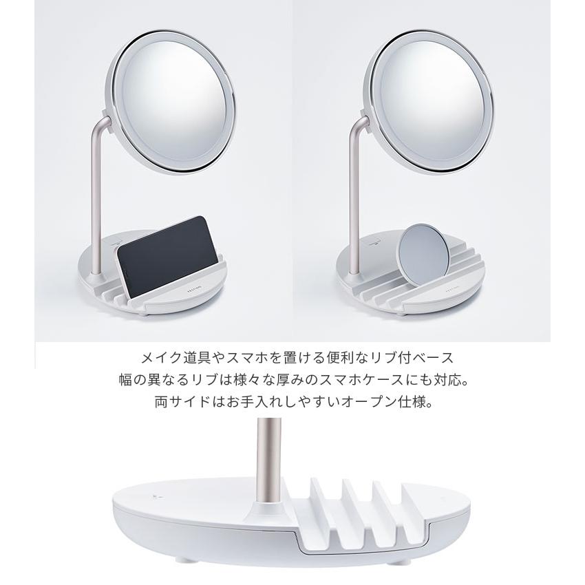 フェイスタオルおまけ付 FESTINO 充電式 LED ファンミラー Charging LED Fan Mirror フェスティノ (SIB) 海外×の画像