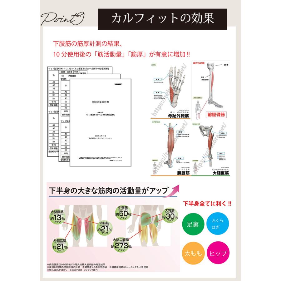 エトロアメニティ付 正規販売店 カルフット Calfoot トレーニングマット EMSマット ダイエット （COUL）【SIB】 海外×｜nailcol｜15