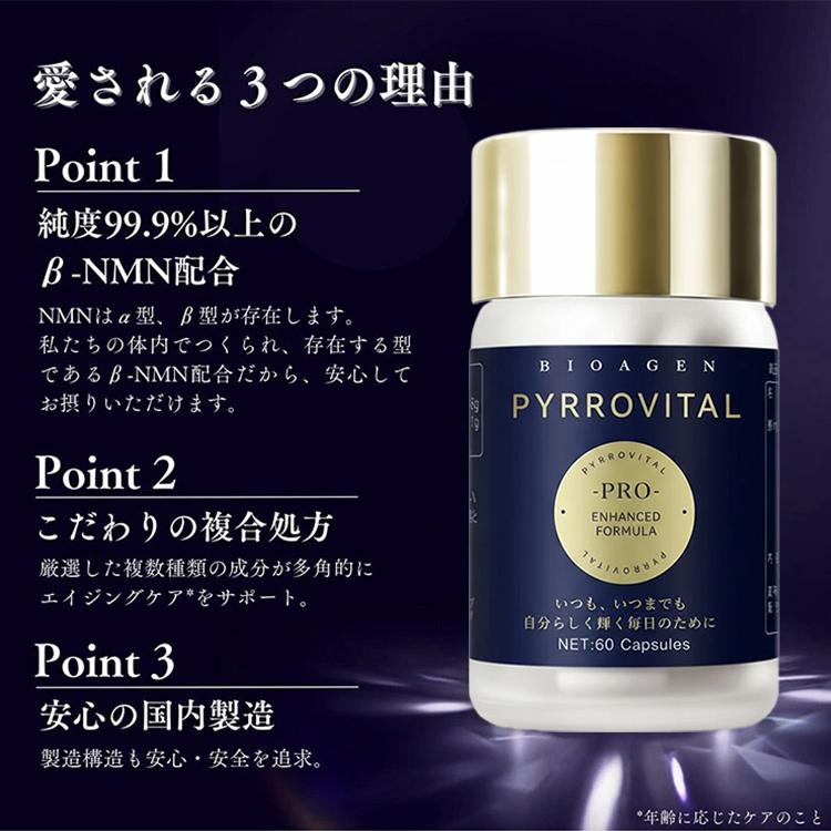BIOAGEN PYRROVITAL PRO ピローバイタルプロ サプリメント エイジング