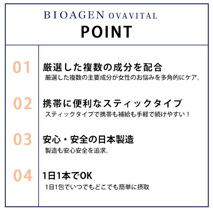 BIOAGEN オーババイタル 2g×30本 OVAVITAL 女性の悩み 植物性 