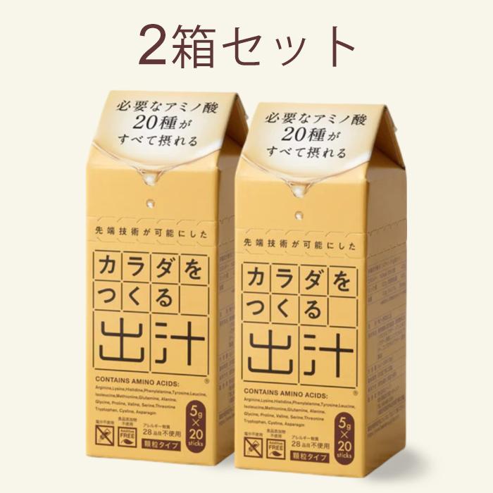 2箱セット カラダをつくる出汁 5g×20本 だし 出汁 無添加 顆粒タイプ