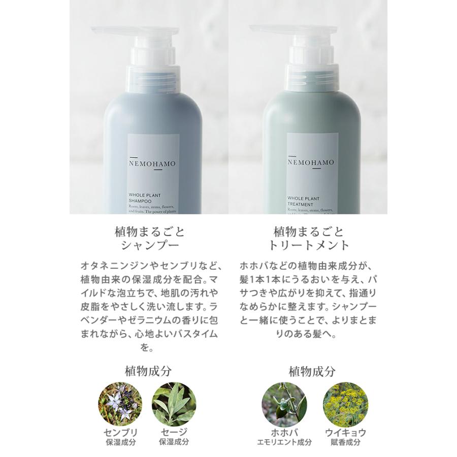 お試し付 2点セット NEMOHAMO シャンプー＆トリートメント ノン