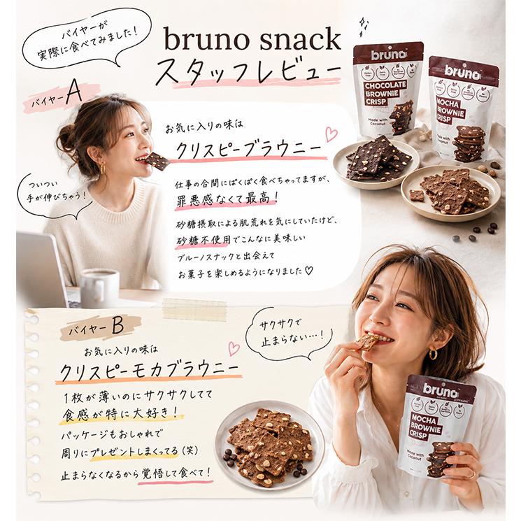 ブルーノ スナック 24袋 クリスピーブラウニーチョコレート グリーン