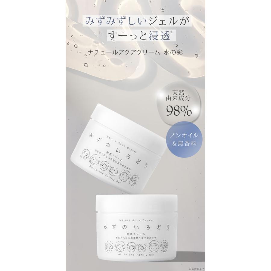 ナチュールアクアクリーム 水の彩 200g オールインワンジェル 保湿