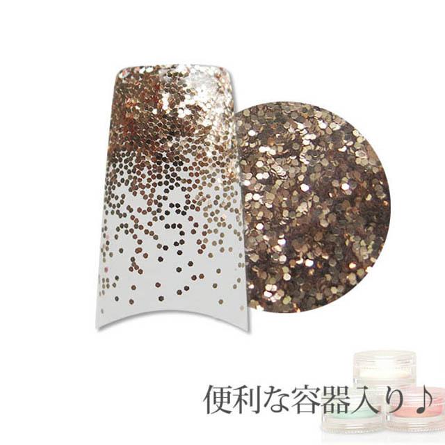 容器入り グリッター ブロンズ 0.5mm 1g : nail for all - 通販