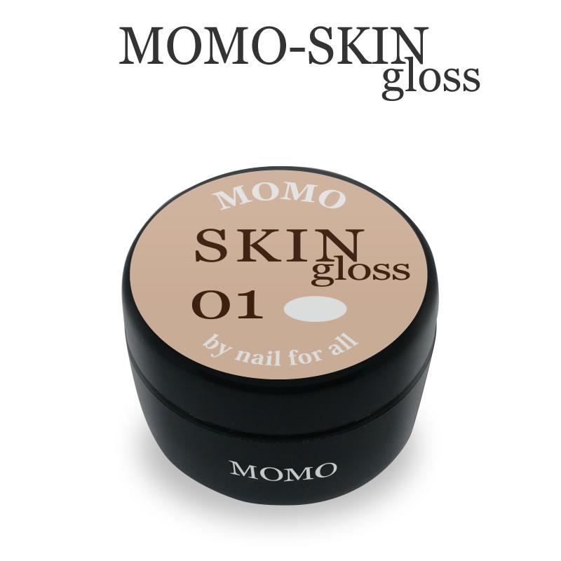 カラージェル SKIN GLOSS-01 MOMO by nail for all 10g （スキングロス