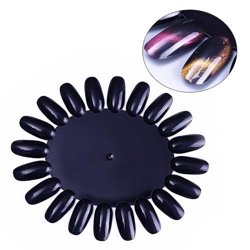 メール便不可 カラーチャートオーバル型 ブラック 色 1枚 ジェルネイル マニキュア ポリッシュの色見本 カラーサンプルに Ct 07 Nailicious ネイリシャス 通販 Yahoo ショッピング