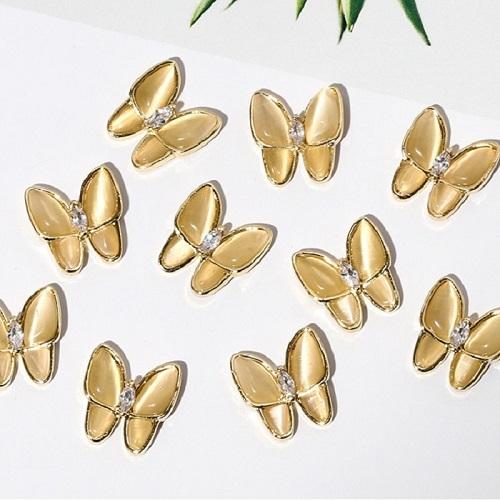 メール便OK】蝶々 パーツ ちょうちょ ネイル 蝶 バタフライ 全4色