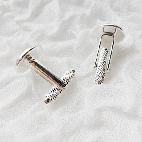 グルーデコ土台 デコ土台 カフス・カフスリンクス02 丸 ラウンド 柄