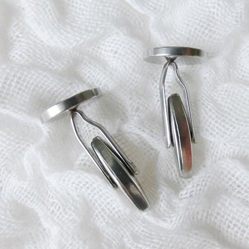 グルーデコ土台 デコ土台 カフス・カフスリンクス03 丸 ララウンド