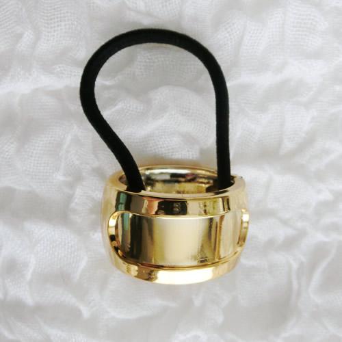 グルーデコ土台 デコ土台 へアゴム19 ポニークリップ型 Φ39mm ゴールド