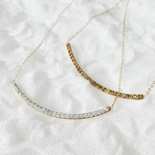 グルーデコ土台 チェーン付き ネックレス 07 シルバー ゴールド ピンク