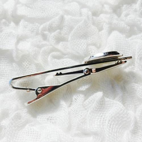 グルーデコ土台 デコ土台 ネクタイピン01 丸 ラウンド 16mm シルバー