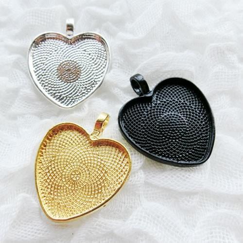 グルーデコ土台 ペンダントトップ・ヘッド4 ハート 27mm