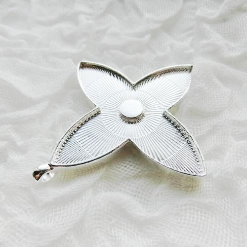 グルーデコ土台 デコ土台 シルバーペンダントトップ・ヘッド22 両面