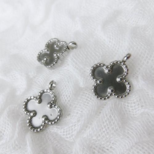 グルーデコ土台 シルバーペンダントトップ・ヘッド・チャーム 42 両面