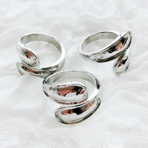 グルーデコ土台 ステンレスリング33 指輪 フリーアームリング