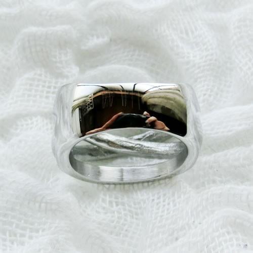 グルーデコ土台 ステンレスリング35 指輪 立体デザインリング