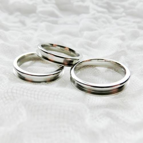 グルーデコ土台 ステンレスリング44 指輪 エタニティーリング