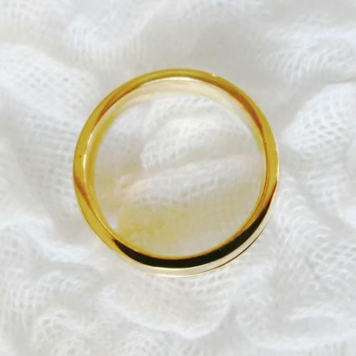 グルーデコ土台 ステンレスリング 68 幅広 エタニティリング 指輪