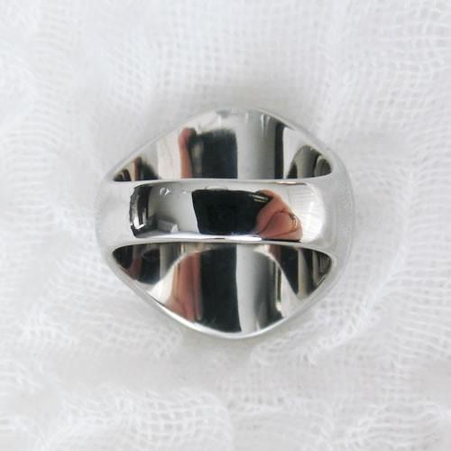 グルーデコ土台 縦オーバルリング71 シルバー/ゴールド 指輪