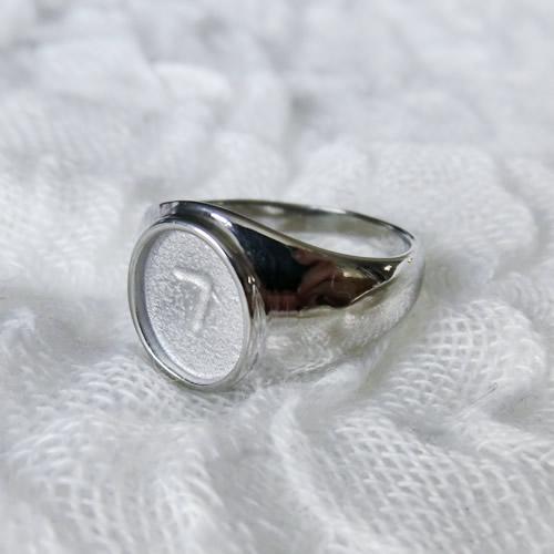 グルーデコ土台 縦オーバルリング81 シルバー/ゴールド 指輪